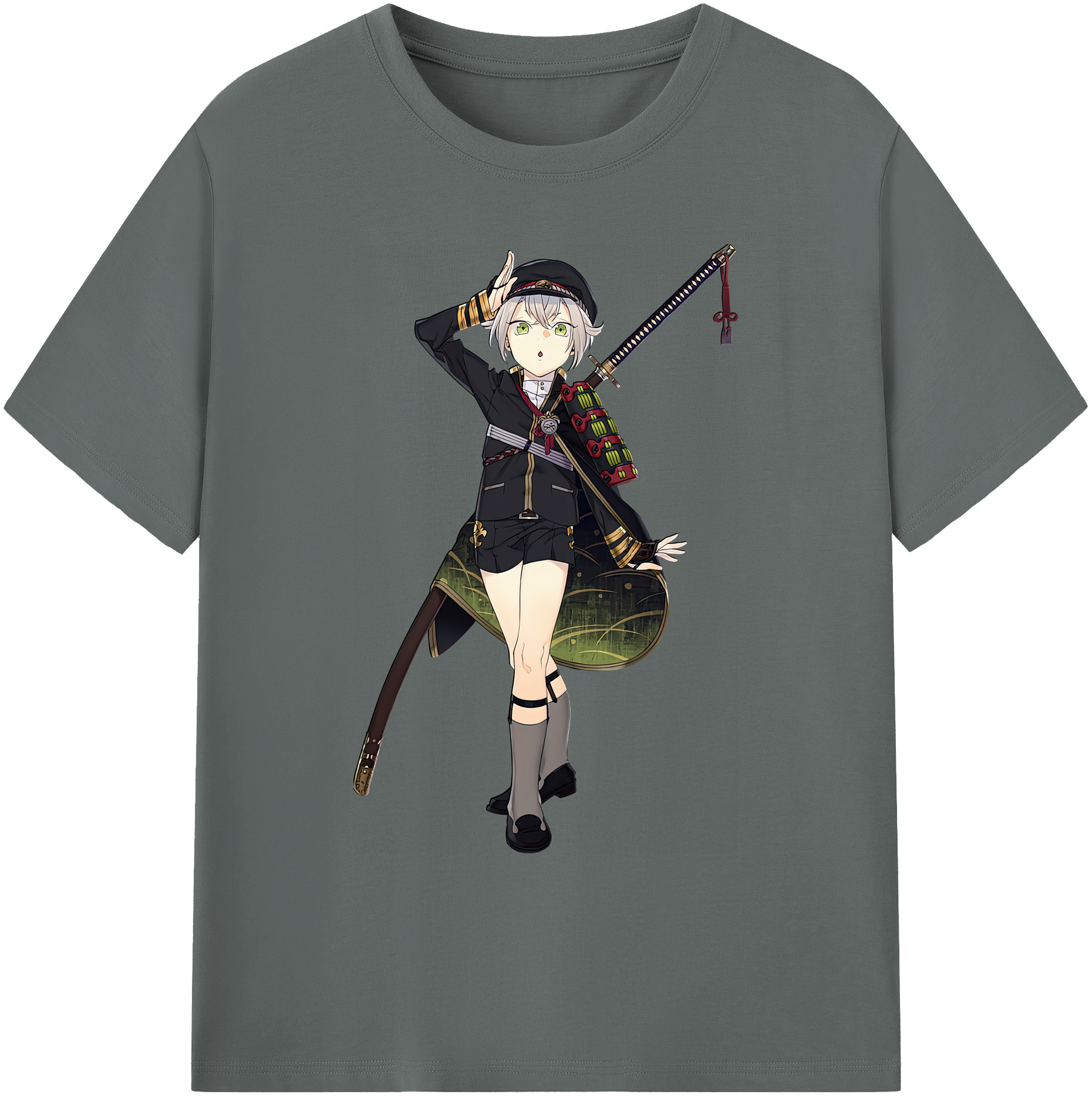 （画像用） 刀剣乱舞 Touken Ranbu 綿100％ メンズ半袖Tシャツ｜肌触りやわらか＆通気性